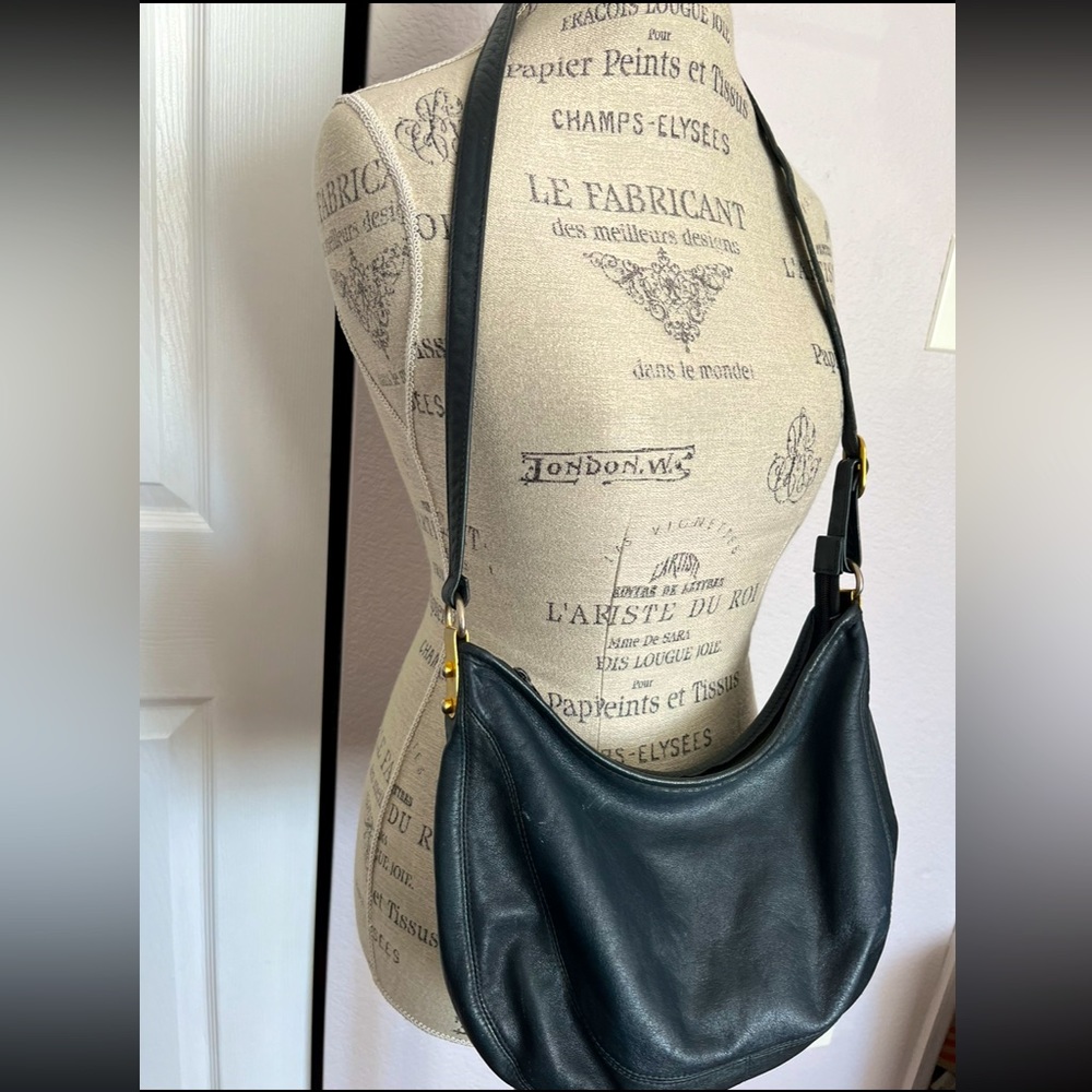 GANSON Vintage Shoulder Crossbody Leather Purse